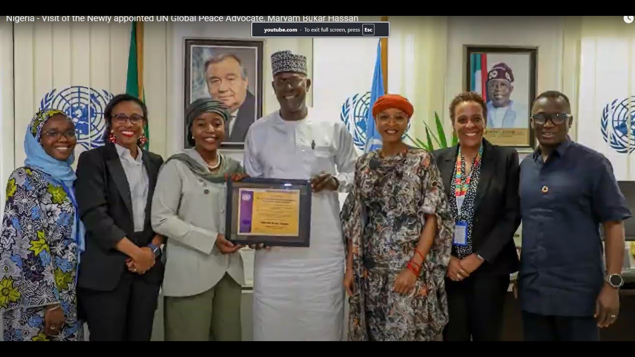 Nigeria - Visit of the Newly appointed UN Global Peace Advocate, Maryam Bukar Hassan