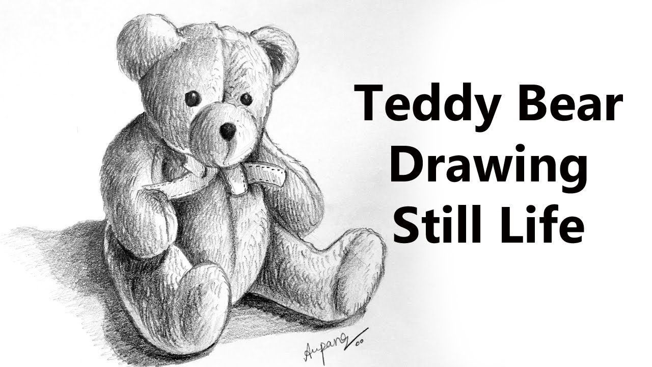 How to Draw a Realistic Teddy Bear ( Still Life) | Arpana's Art Room