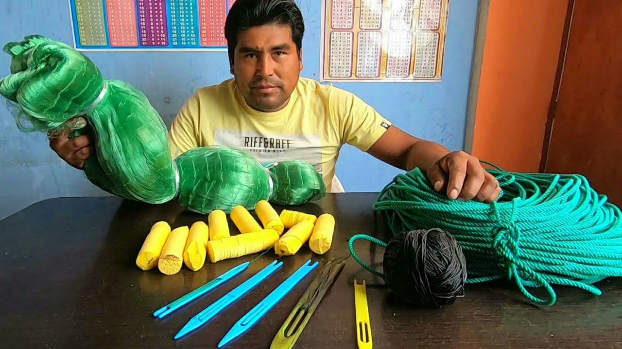 Aprende a Armar, Hacer o Montar tu Propia Red Trasmallo de Pesca Fácil en Casa