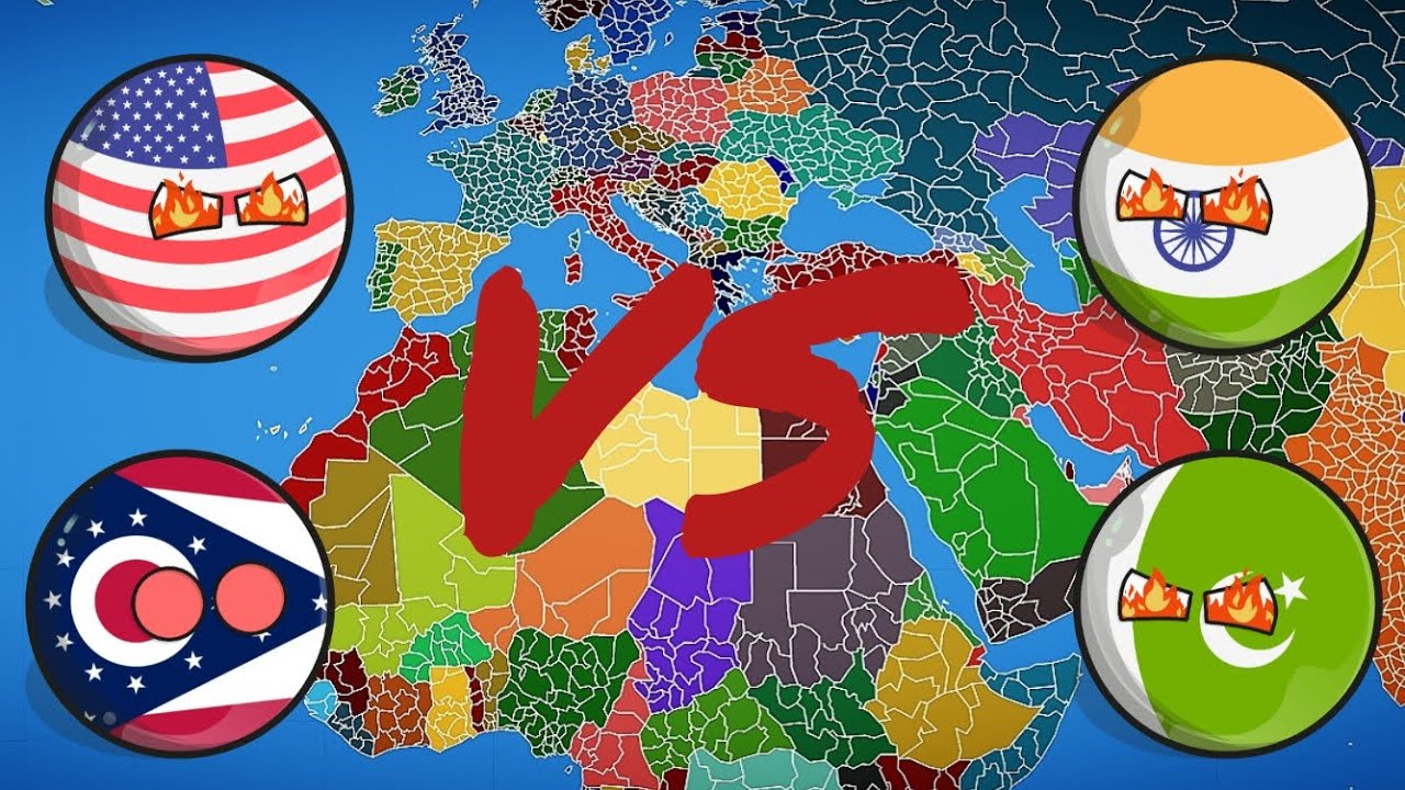 usa and ohiovsPakistan and India all parts #pakistan #countryballs #edit #india#usa#ohio#fight#viral
