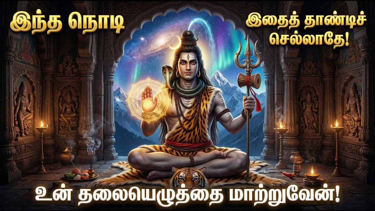 இந்த நொடி இதைத் தாண்டிச் செல்லாதே 🔱 உன் தலையெழுத்தை மாற்றும் ஆதிசிவனின் குரல் ✨