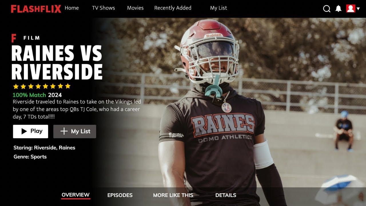 RAINES (FL) vs RIVERSIDE (FL) A CINEMATIC GAME FILM