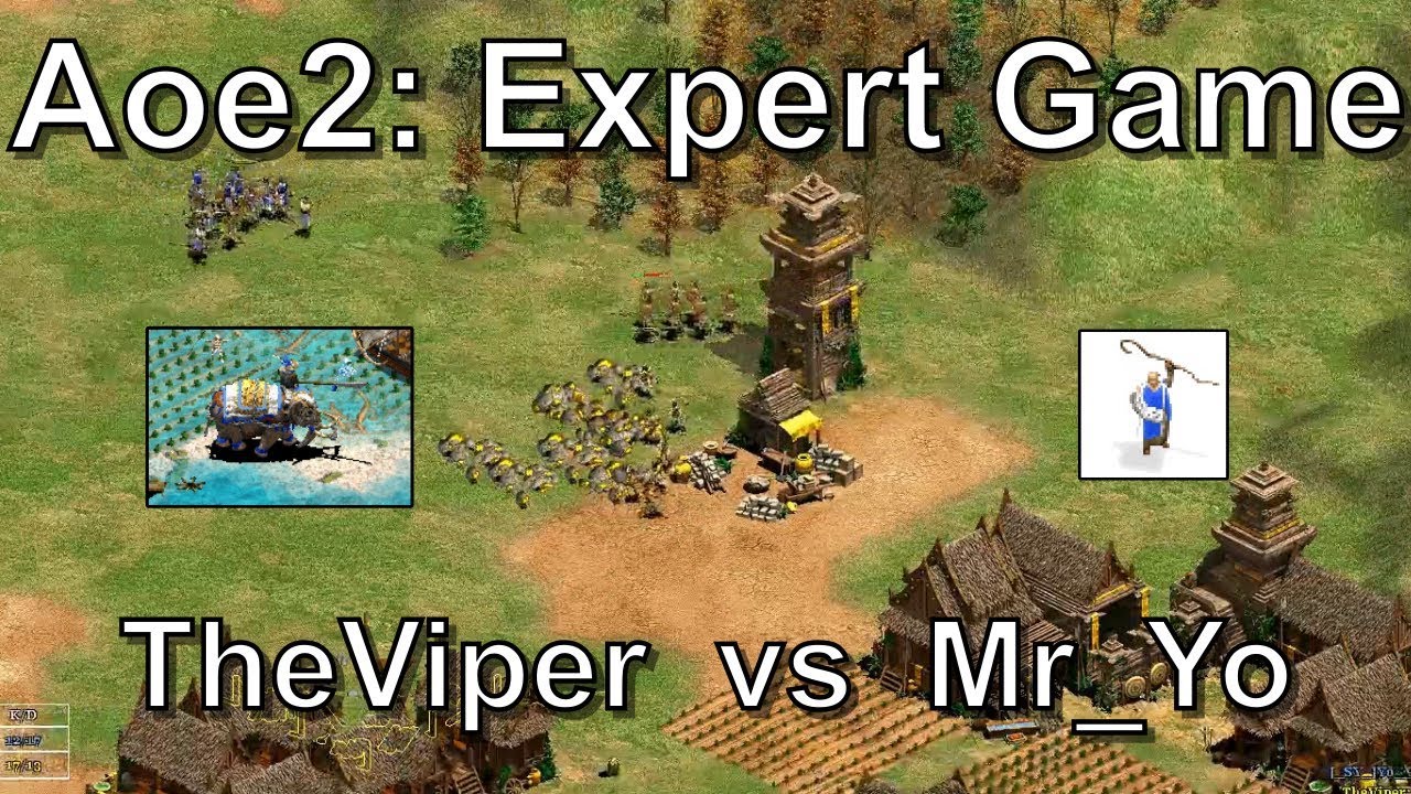 Aoe2: TheViper Vs Yo (Khmer vs Celts) - Expert 1v1