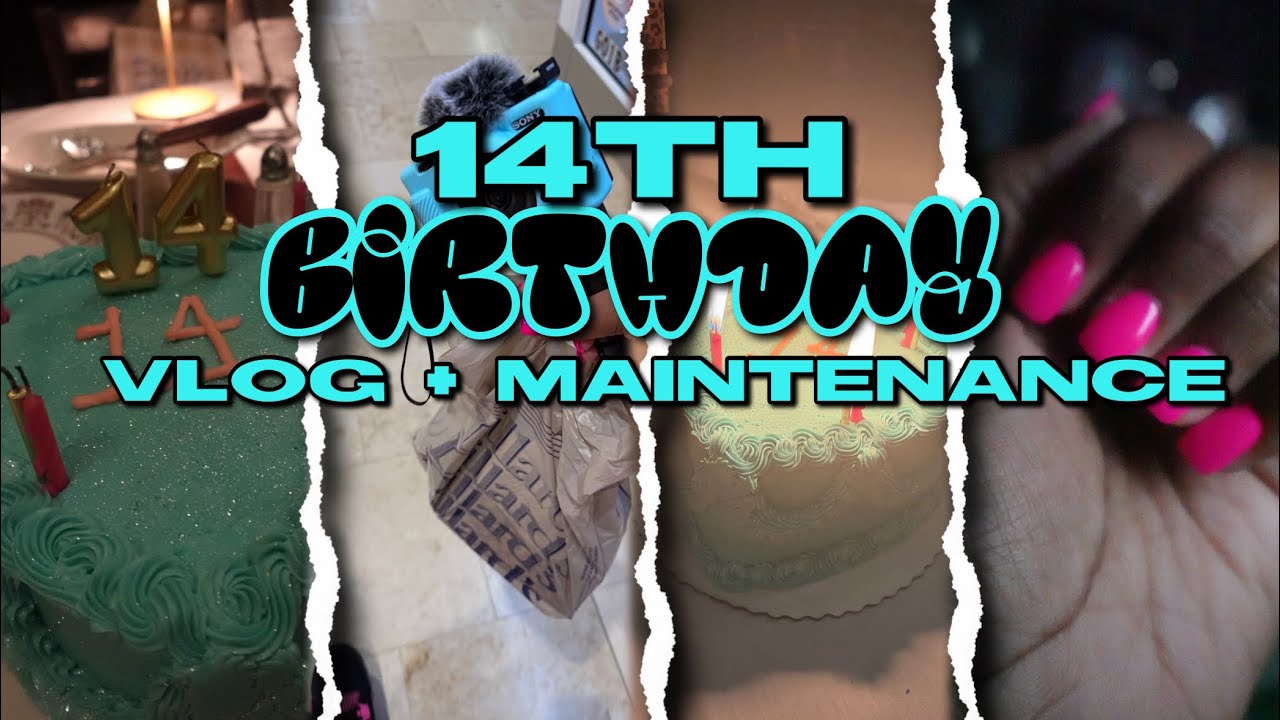 ☆14TH BIRTHDAY VLOG + MAINTENANCE ☆ nails, lashes, hair, mall, etc. ☆