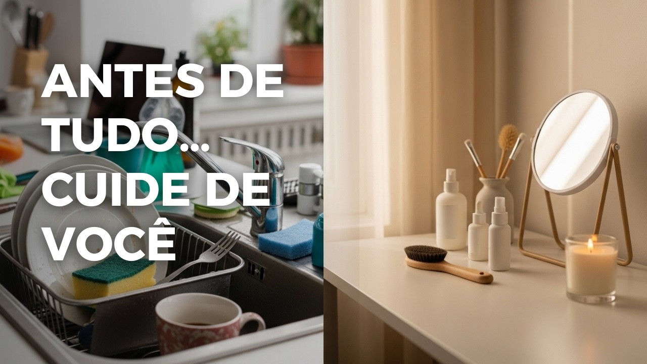 Antes de cuidar da casa, faça isso por você.
