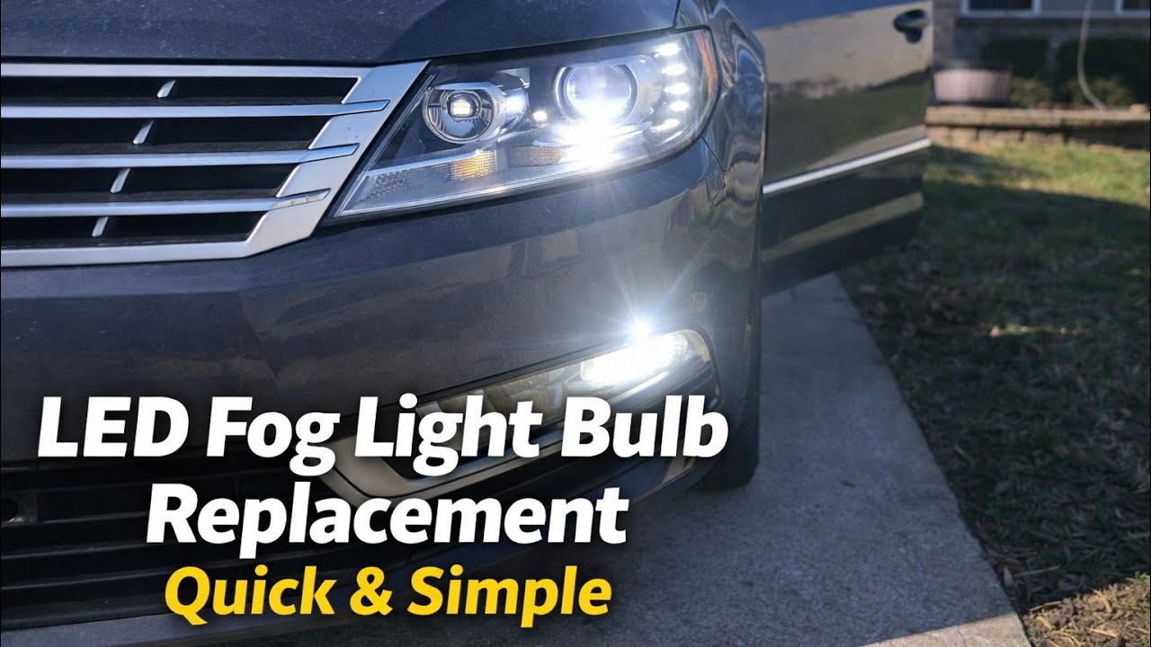 QUICK & SIMPLE - Replacing Fog Light Bulb With OXILAM LED | Volkswagen CC, Jetta, & Passat