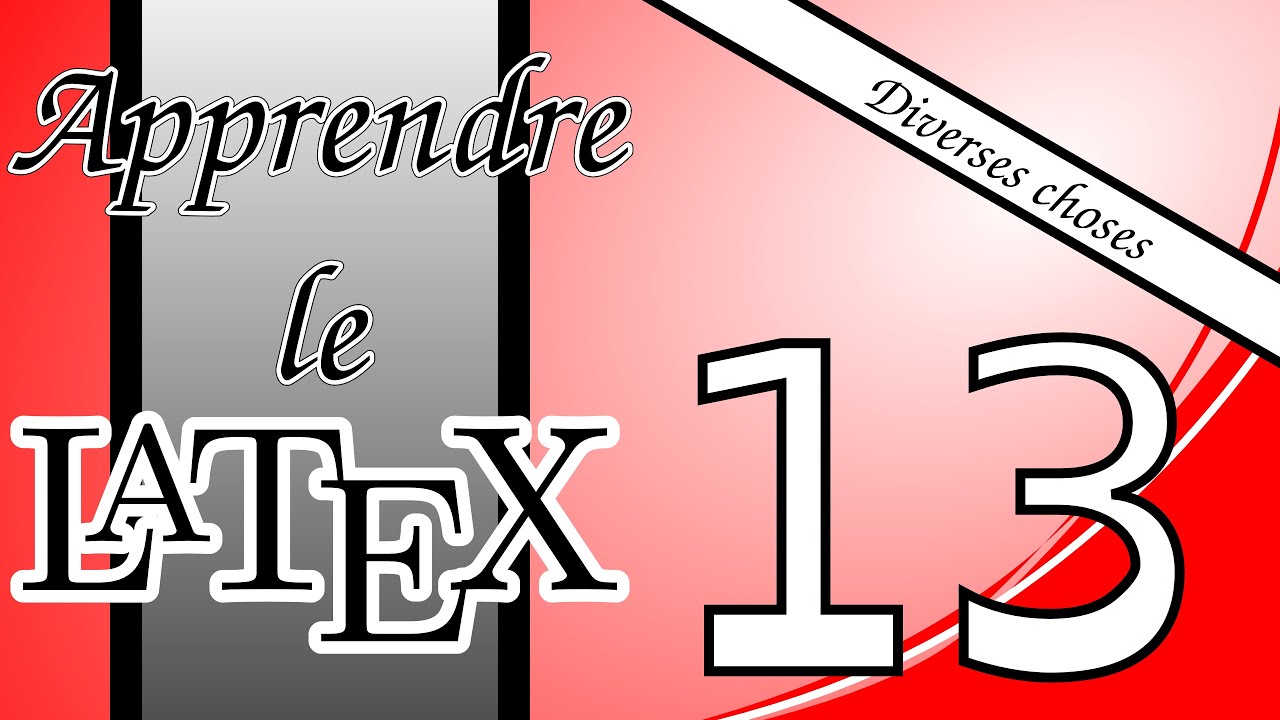 13 - Diverses choses en LaTeX : le package hyperref