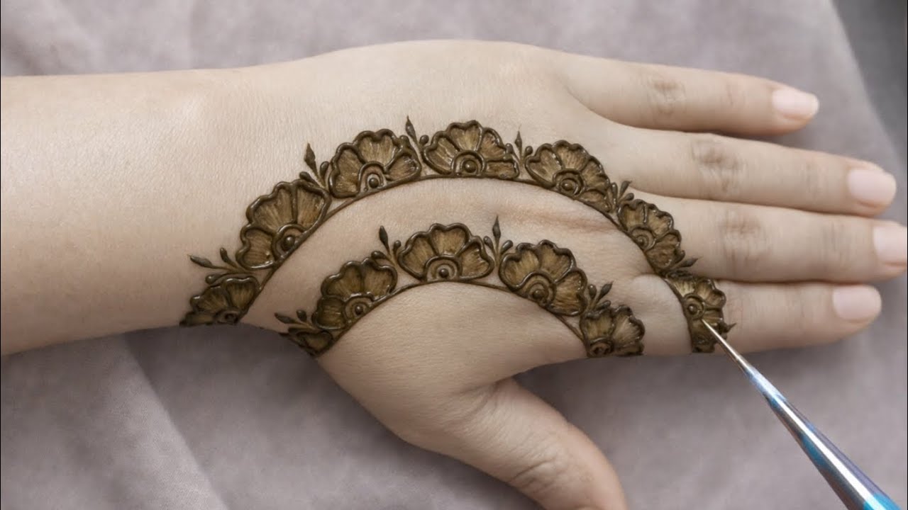Beautiful stylish back hand mehndi design | mehndi ka design | easy mehndi design | mehndi 