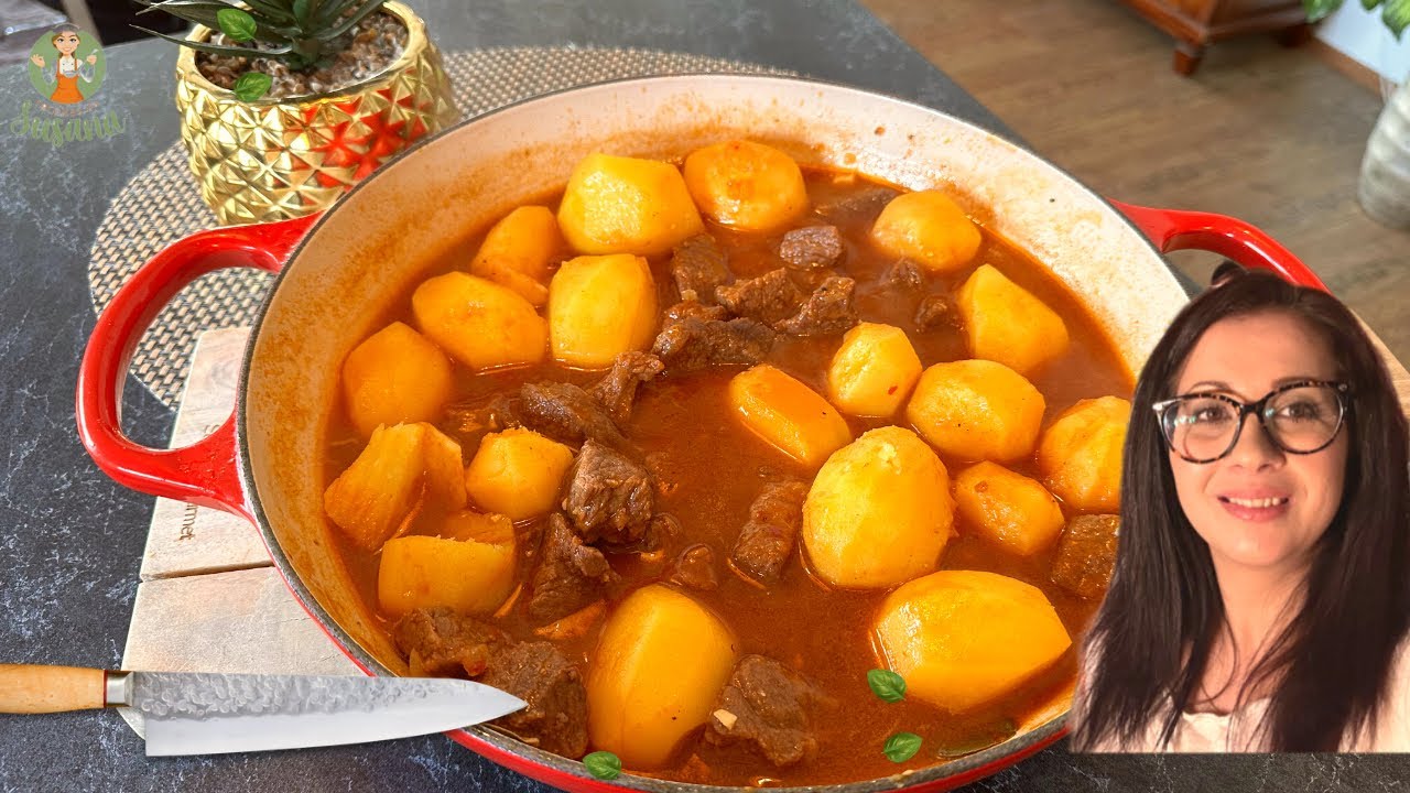 Carne estufada com batata