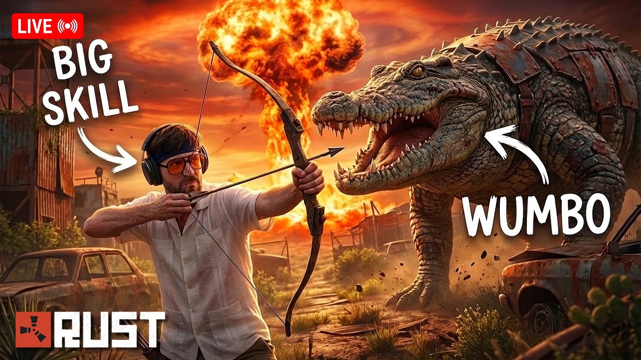🔴 RUST LIVE || NOOB PUTS THE SMACKDOWN ON WUMBO CROCS (Get in here bro!!)