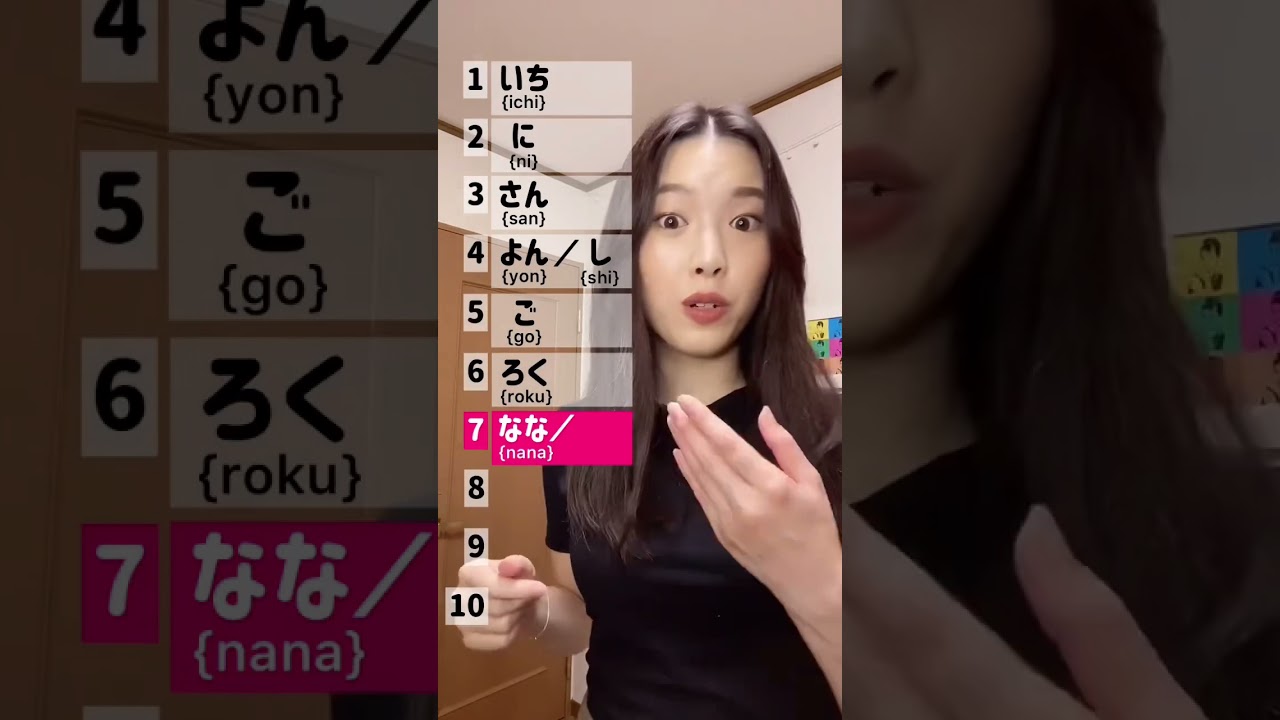 Счёт от 1 до 99 на японском 🇯🇵#шорты