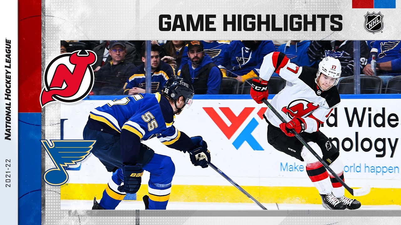 Devils @ Blues 2/10/22 | NHL Highlights