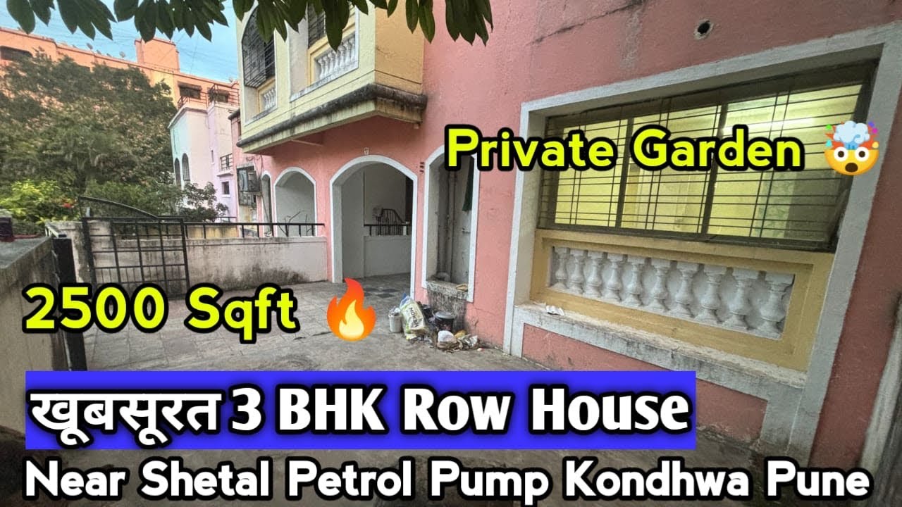 खूबसूरत 3 BHK Row House Near Shetal Petrol Pump Kondhwa Pune For Sale |2500 Sqft |#rowhouse #pune