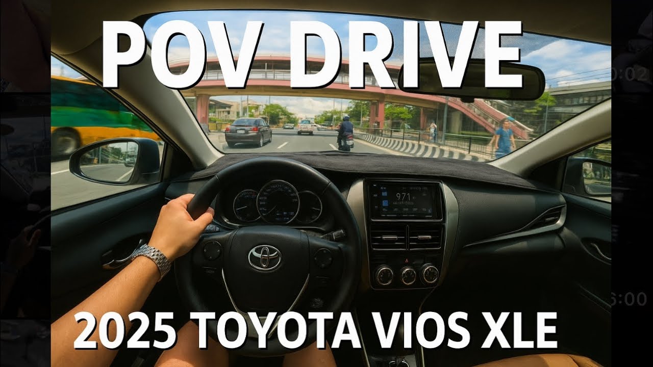 2025 Toyota Vios XLE CVT | Relaxing Afternoon POV Drive – MOA to Bacoor (4K)
