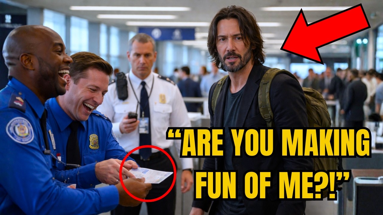 Airport Security Laughs at Keanu Reeves’ Boarding Pass — Then the Supervisor Freezes Everything