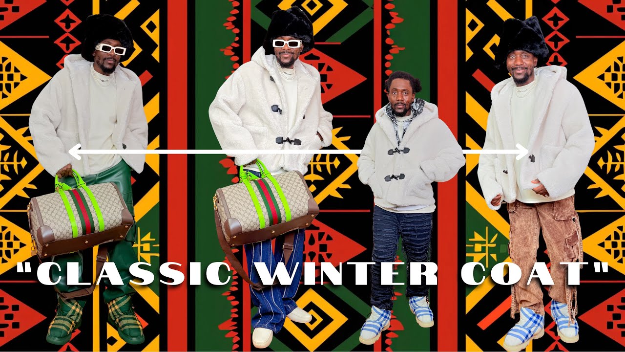 4 Ways to Style a Boxy Borg Duffle Coat | Men’s Streetwear Winter Looks