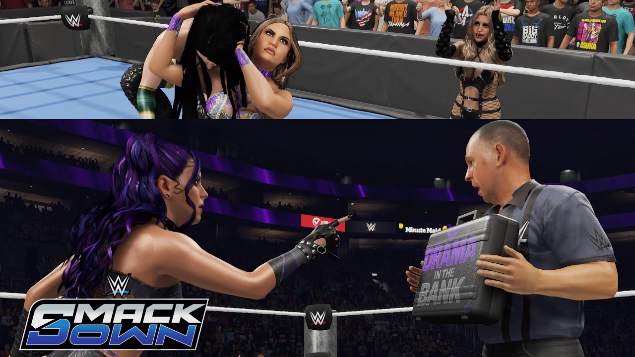 WWE 2K25 SMACKDOWN - FLORIANE VS JESSICA (LYA AT RINGSIDE)