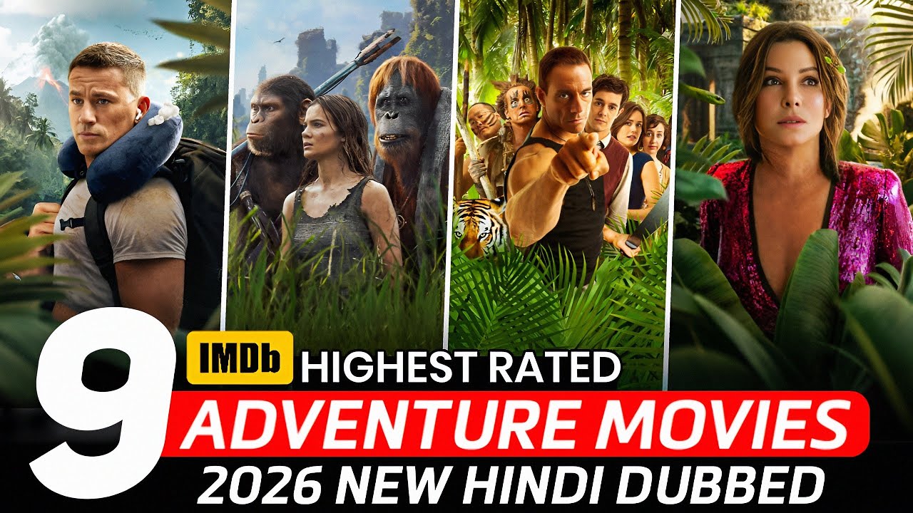 Top 9 Best Hollywood "ADVENTURE" Movies In Hindi | 2026 Adventure Movies in Hindi | Adventure Movies