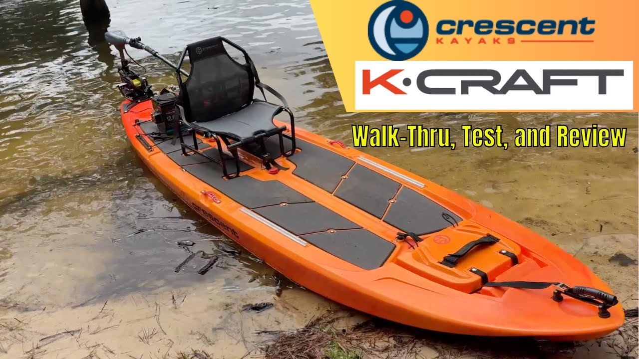 A Paddleboard for Fishing?  A Motorized Paddleskiff by Crescent K-Kraft - Walk Thru, Demo, & Review