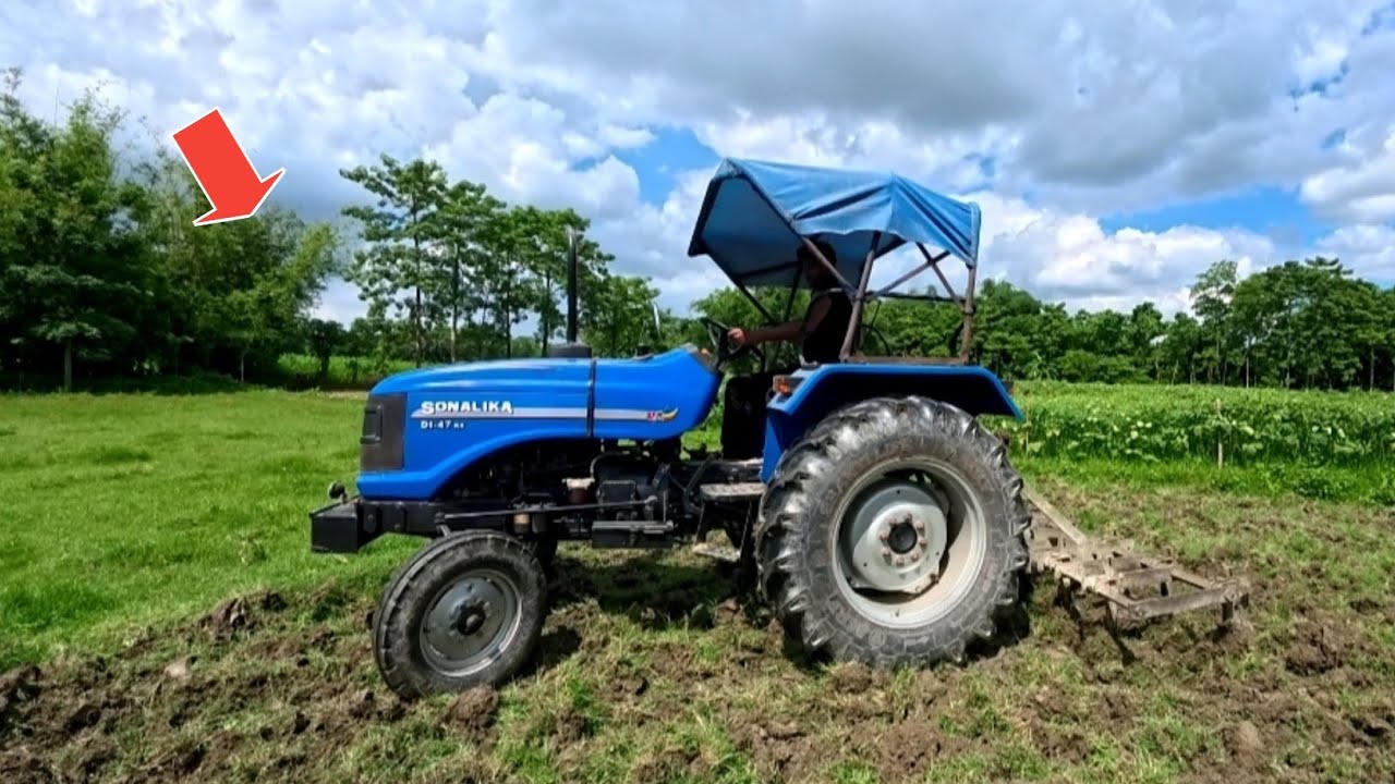 Sonalika 47rx Tractor Working In Kaltivator With Hard Land | 2wd Sonalika Tractor | Rafiktractorwala