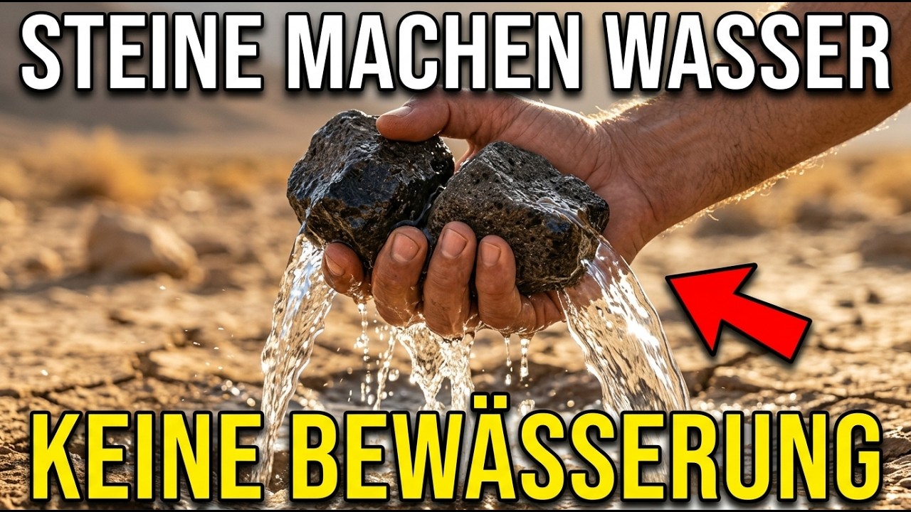 Diese Steine Ziehen Wasser Aus Der Luft — Pflanzen Ohne Bewässerung. Warum Lehrt Das Niemand?