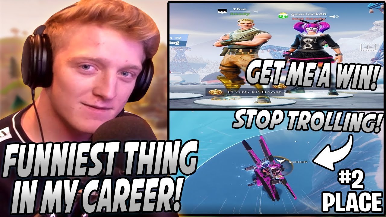 Tfue Played With The WORST Player He's EVER Seen & TROLLED Him So Bad They LOST The GAME!
