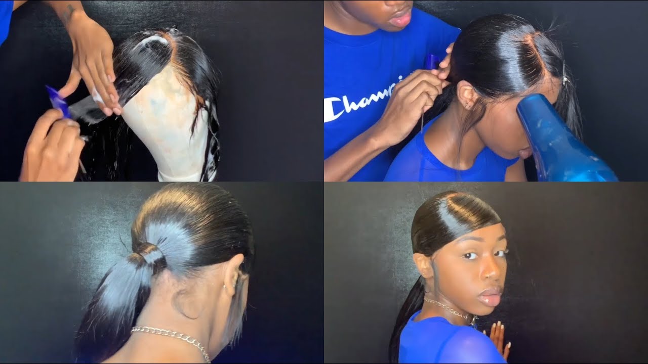DEEP SWOOP TRANSPARENT FRONTAL PONYTAIL 😉  FT DOLA HAIR BY LONNIE B