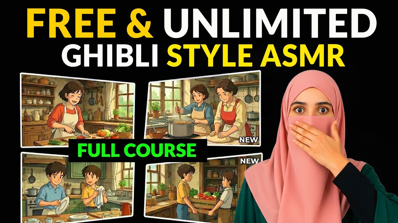 Ghibli Style AI Video Kaise Banaye | Free & Unlimited Long Videos (2026)