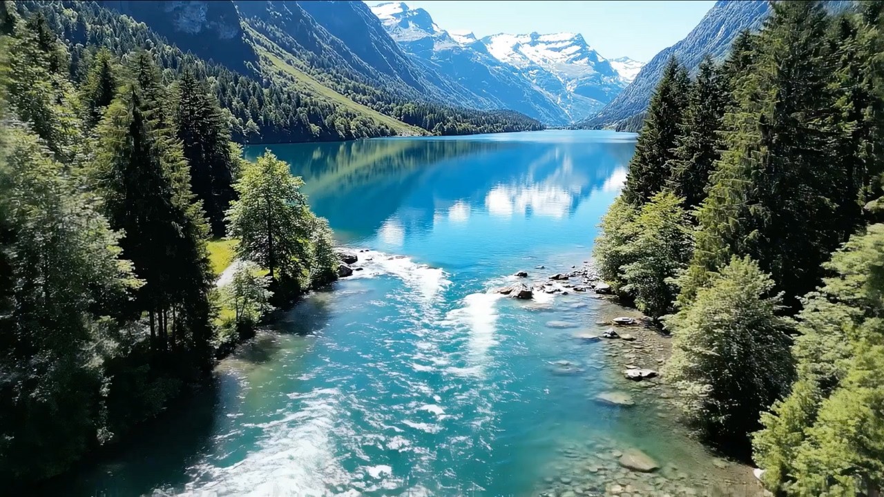 Peaceful Piano Music for Mind 🌿 Relaxing Nature sounds in the Swiss Alps 🏔️