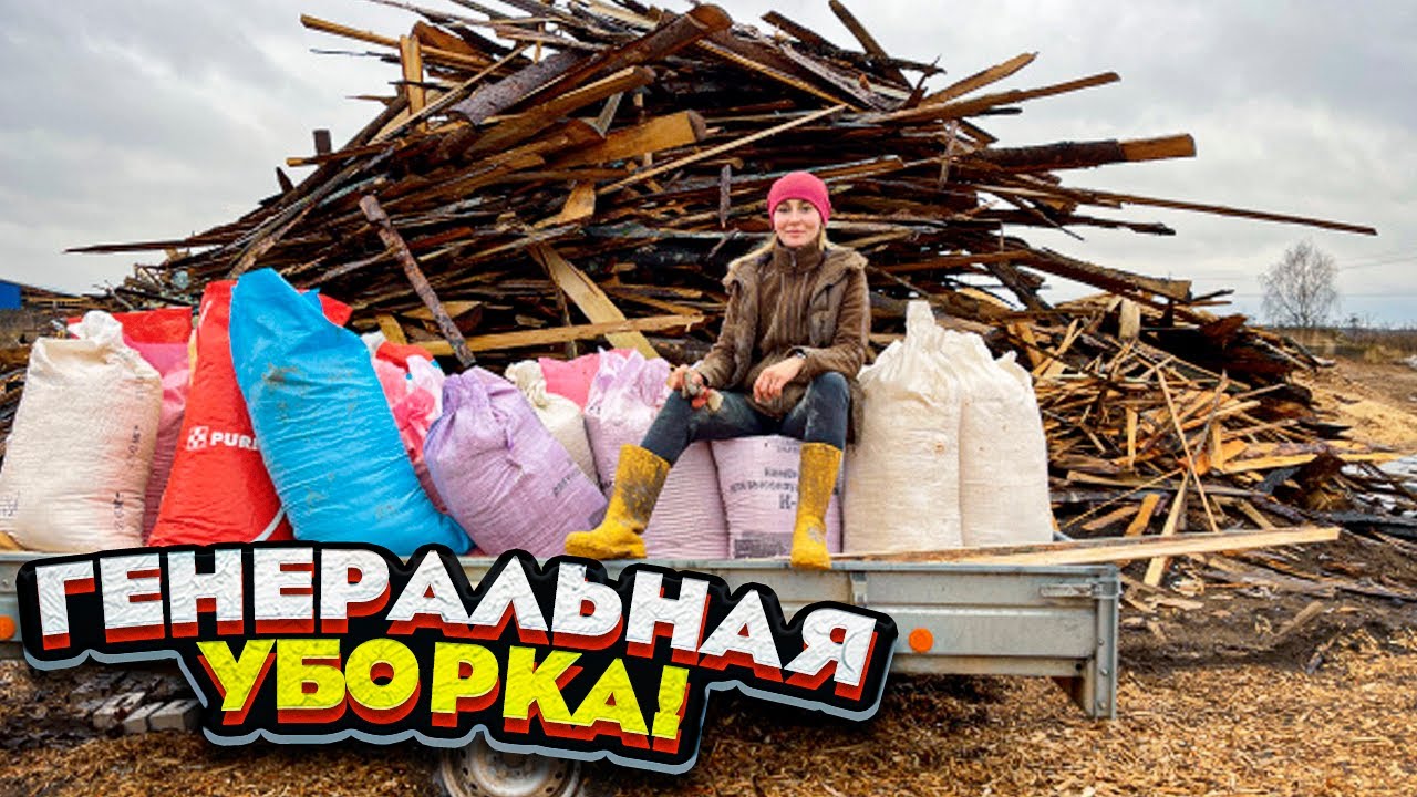 Жизнь в ДЕРЕВНЕ в 24 ГОДА. Уборка, кормежка и так по кругу! | Молодая Ферма