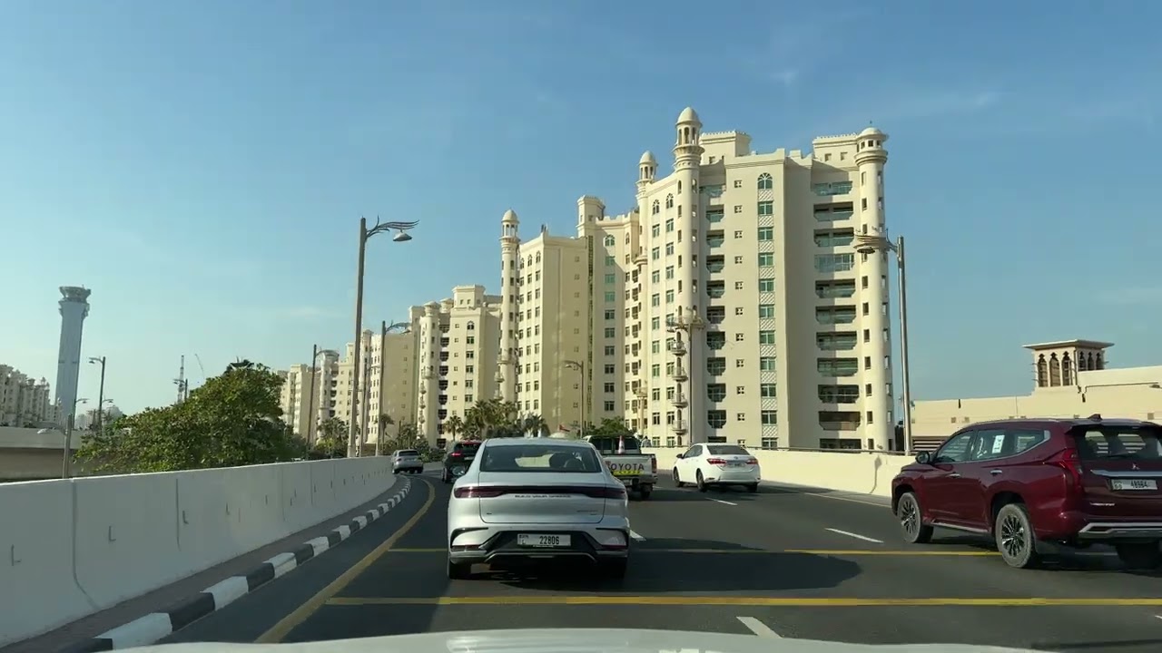 Dubai Marina to Atlantis The Palm Road Trip | Scenic Palm Jumeirah Drive | Luxury Dubai Travel 