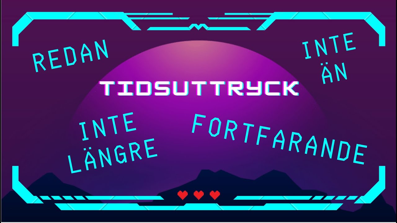 Redan? Fortfarande? Inte än? Svenska Tidsuttryck Nivå B1