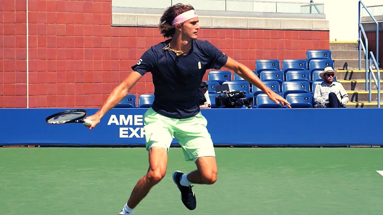 Alexander Zverev In Slow Motion - ATP Forehand - Backhand - Serve Slow Motion