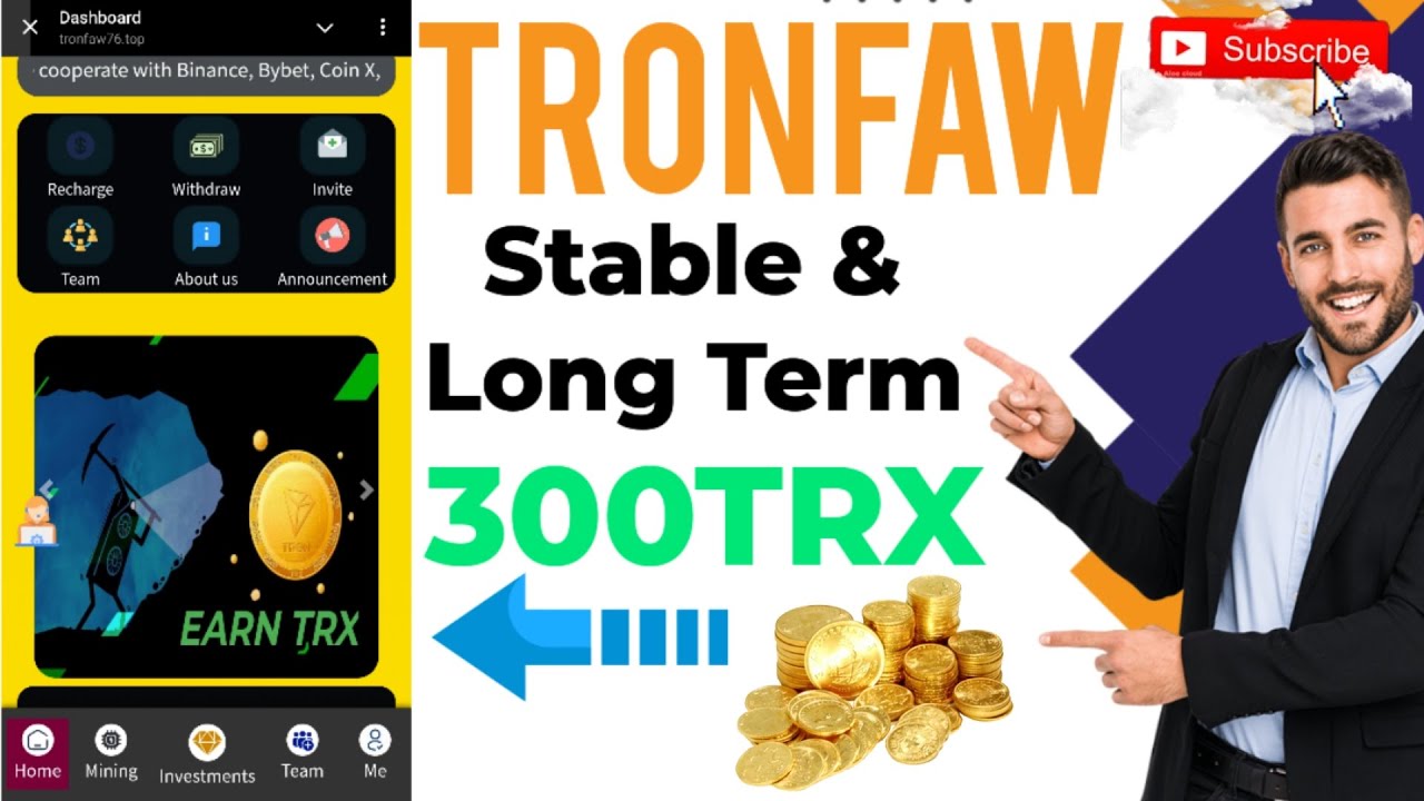 Best TRX Mining Website 2024 | New Trx Earning App | New TRON Mining Site TRONFAW