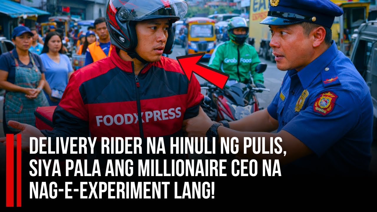 DELIVERY RIDER NA HINULI NG PULIS—SIYA PALA ANG MILLIONAIRE CEO NA NAG-E-EXPERIMENT LANG!