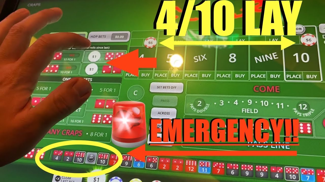 Вторая сессия Bubble Craps дня. Тестирование 4/10 Lay + (Экстренная ситуация) Сложные способы… 🚨🚨🚨