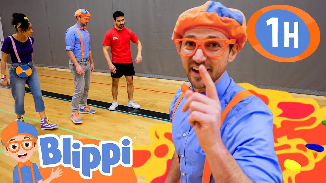 Blippi and Meekah's Obstacle Course | Blippi - Sports & Games Cartoons for Kids