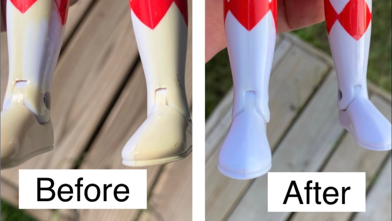 Toy Restoration on Sun Damaged Toys Hydrogen Peroxide Method - Part 1