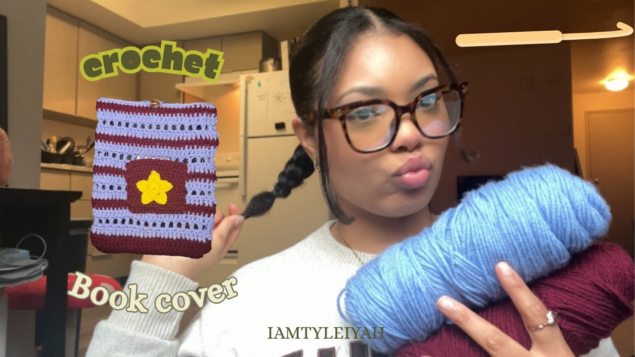 CROCHET VLOG| Let’s make a book cover 🤍