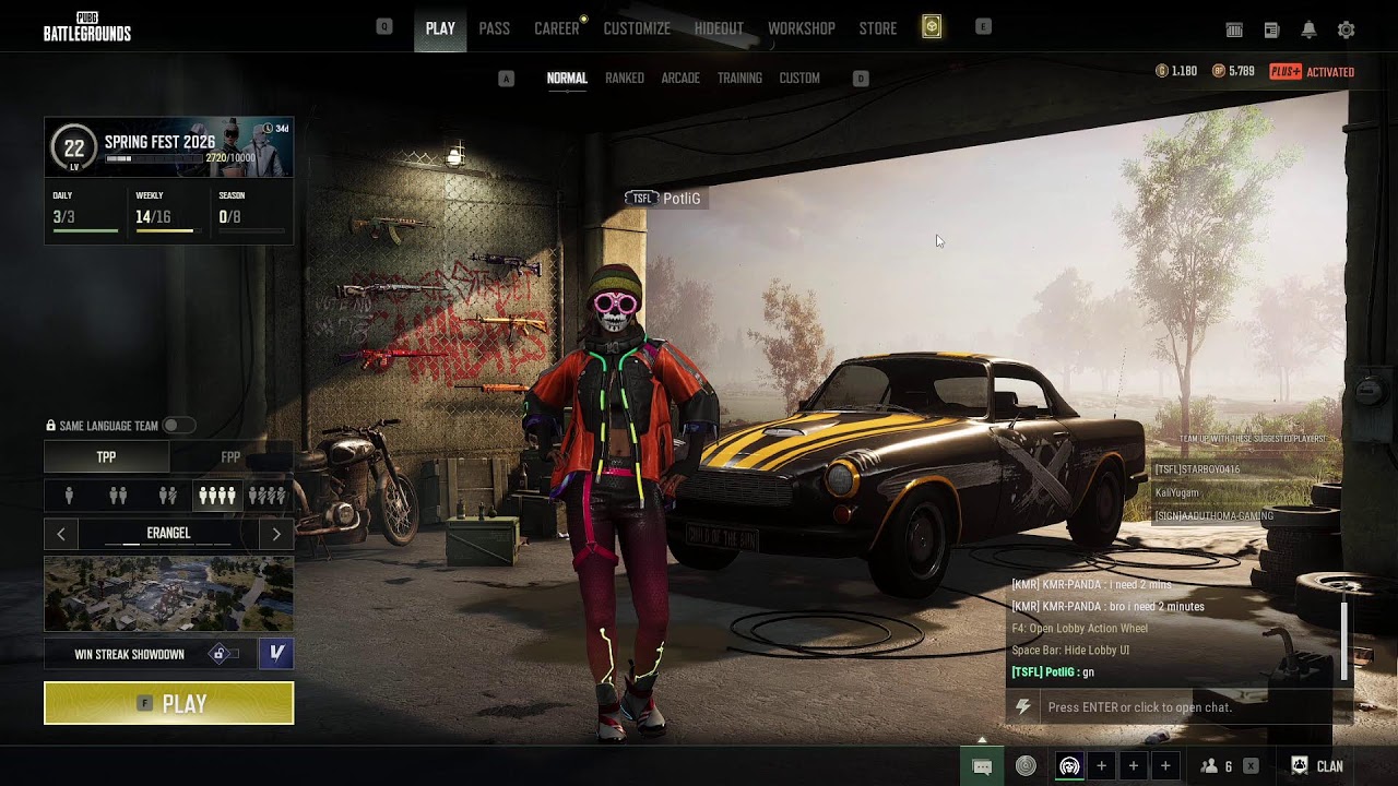 Live PUBG with POTLIG #pubg #livestreaming #facecam #karnataka