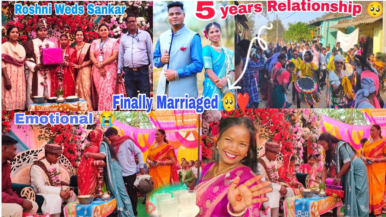 Finally Married 🥺❤️‍🩹||Love marriage ❤️||Roshni Weds Sankar|Marriage Video||Oraon Shadi|Shadi vlog