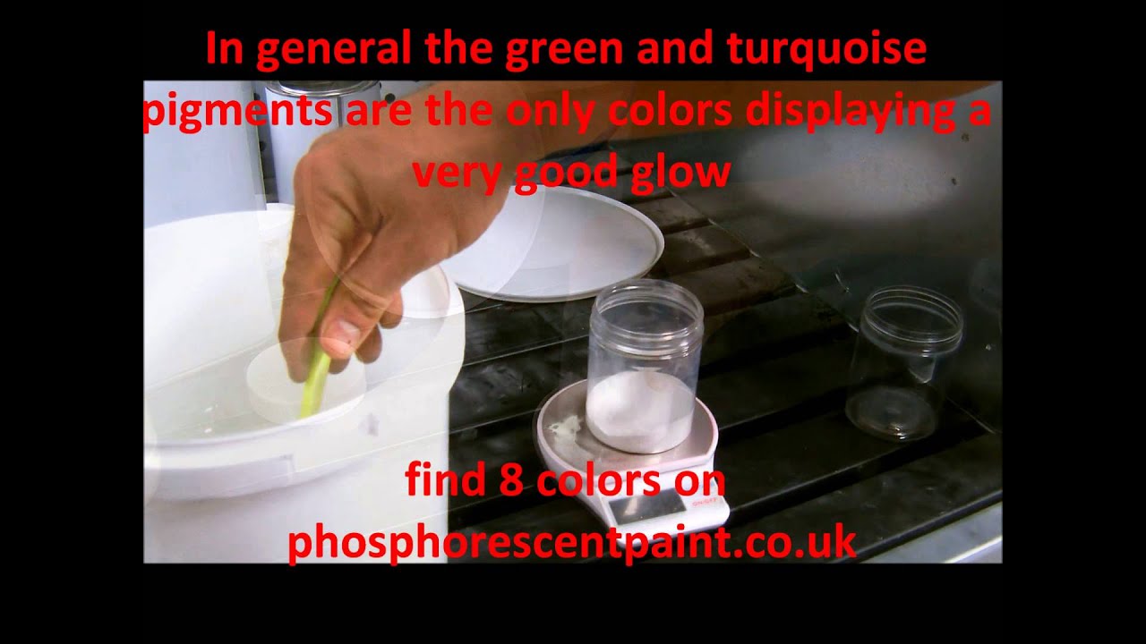 How to mix photoluminescent pigments
