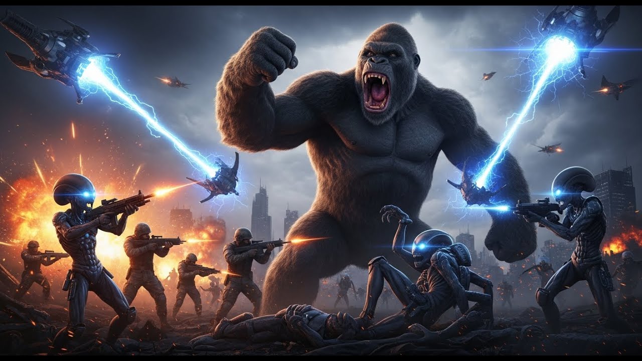 How King Kong Fights Beside Humans to Stop the Alien Invasion: A Tactical Breakdown!