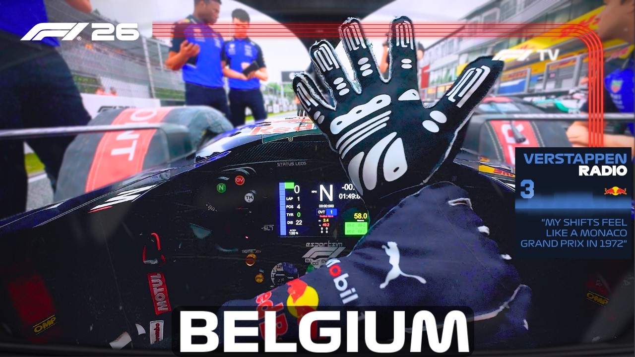 ULTRA REALISTIC F1 26 - Max Verstappen Red Bull RB22 Belgium GP