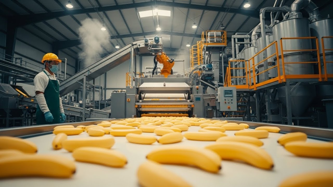 How Bananas Are Processed in Modern Factories | Full Industrial Documentary