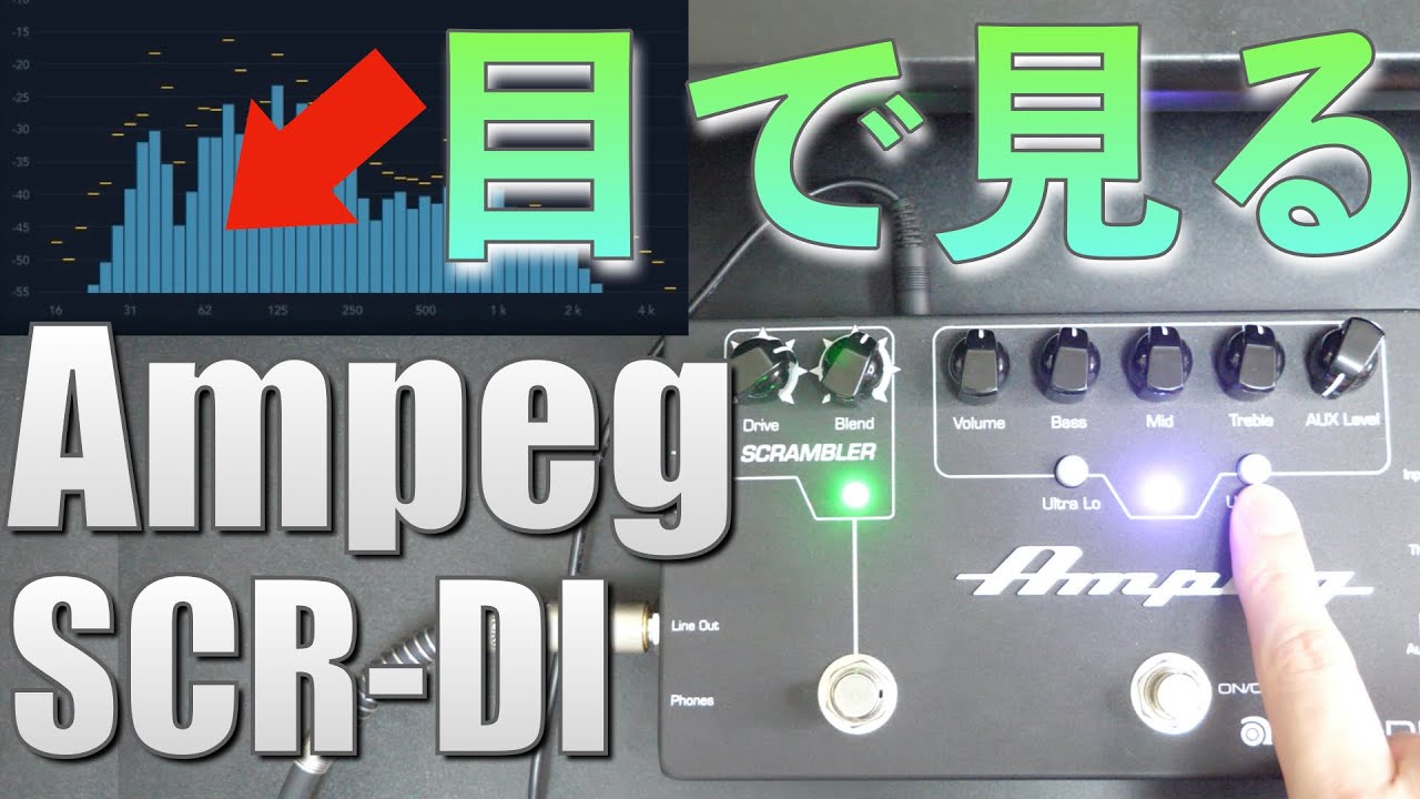 「目で見る」Ampeg！家でもスタジオでもライブでも王道ベースサウンドがサウンドが手に入るAmpeg SCR DIの魅力