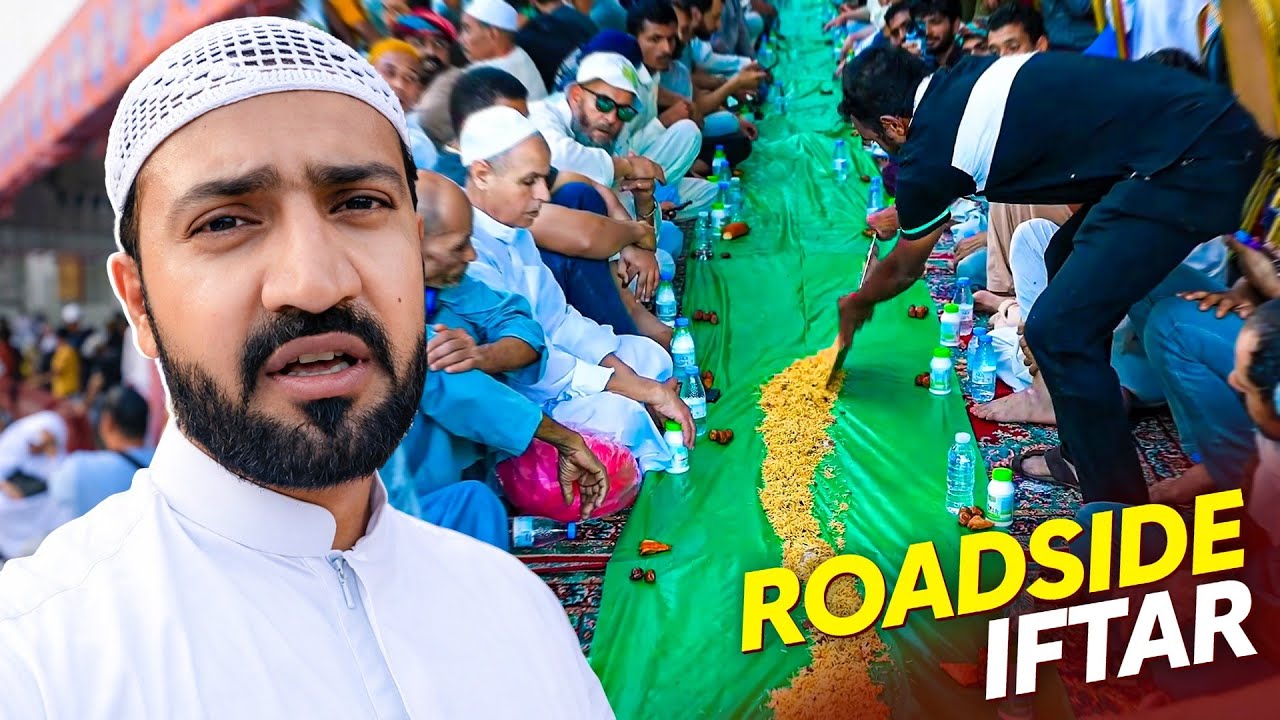 Ramadan Street Iftar in Makkah 🕌✨ | Thousands Breaking Fast Together
