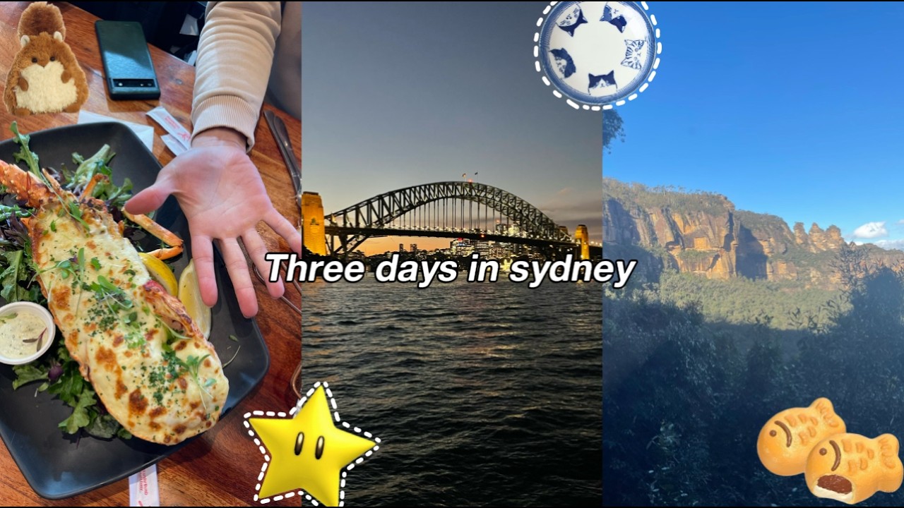 TRAVEL VLOG 🇦🇺 | My three days in australia!! Bondi beach, Sydney fish market, Blue mountains