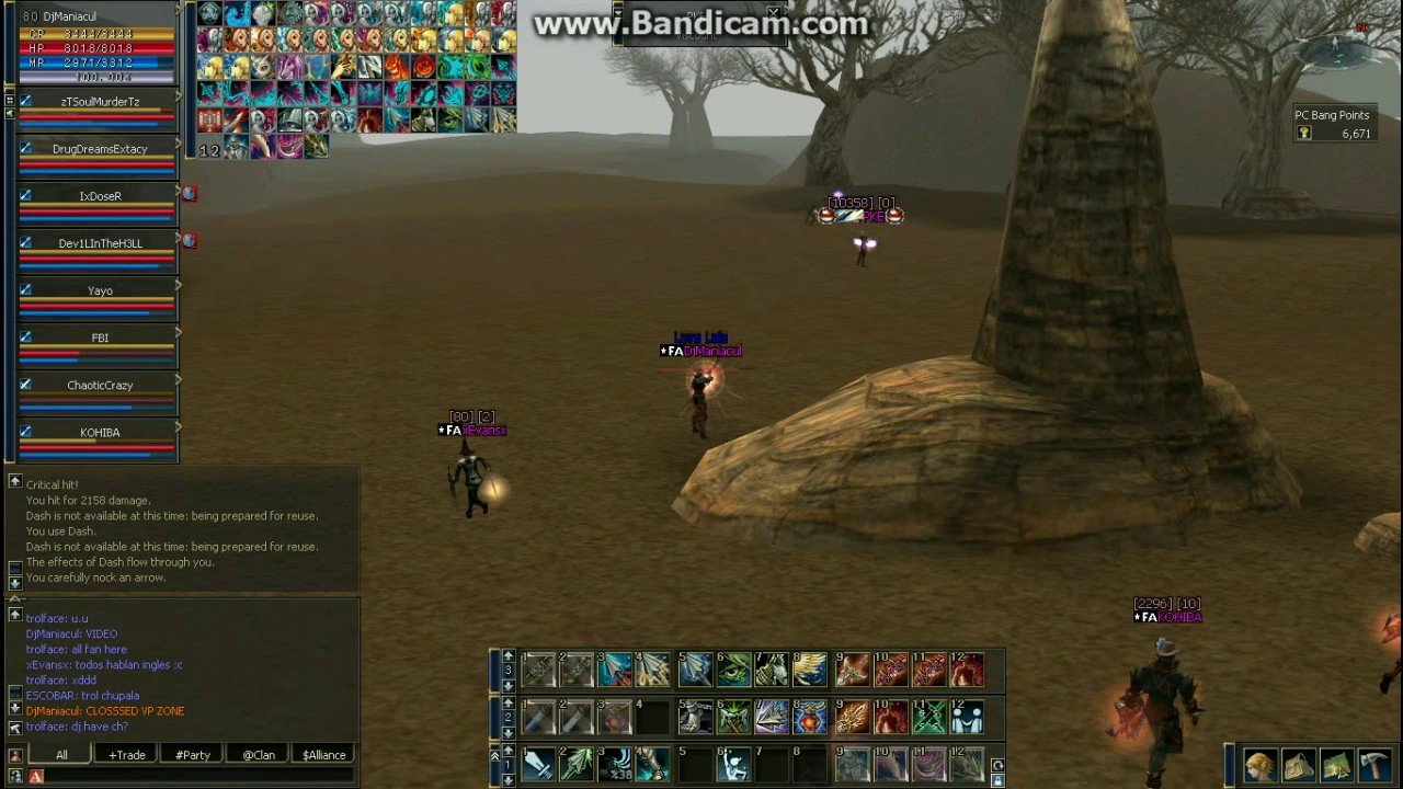 L2Damage DjManiacul vs pvp zone
