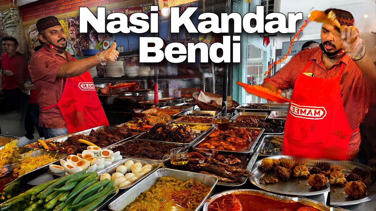 Malaysia street Food | Very interesting Nasi Kandar serving food | local lunch time food tour